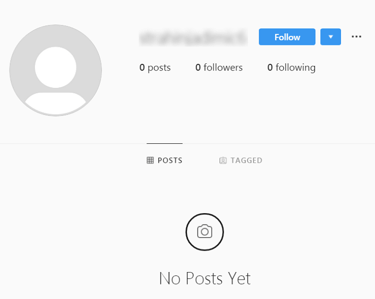 Instagram without profile photo
