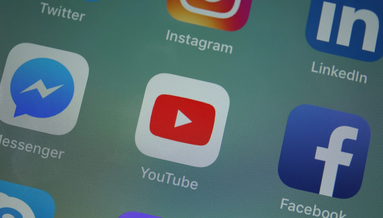 YouTube and other social media apps 