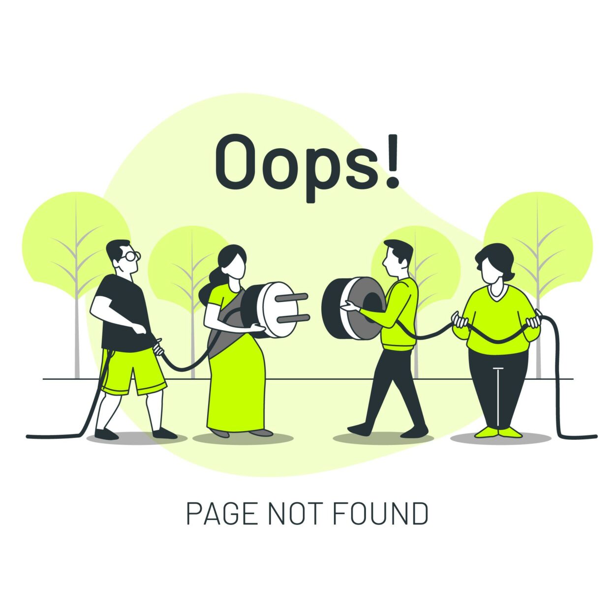 page not found image