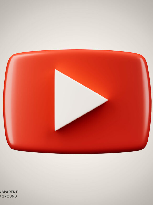 Youtube logo icon isolated 3d render illustration