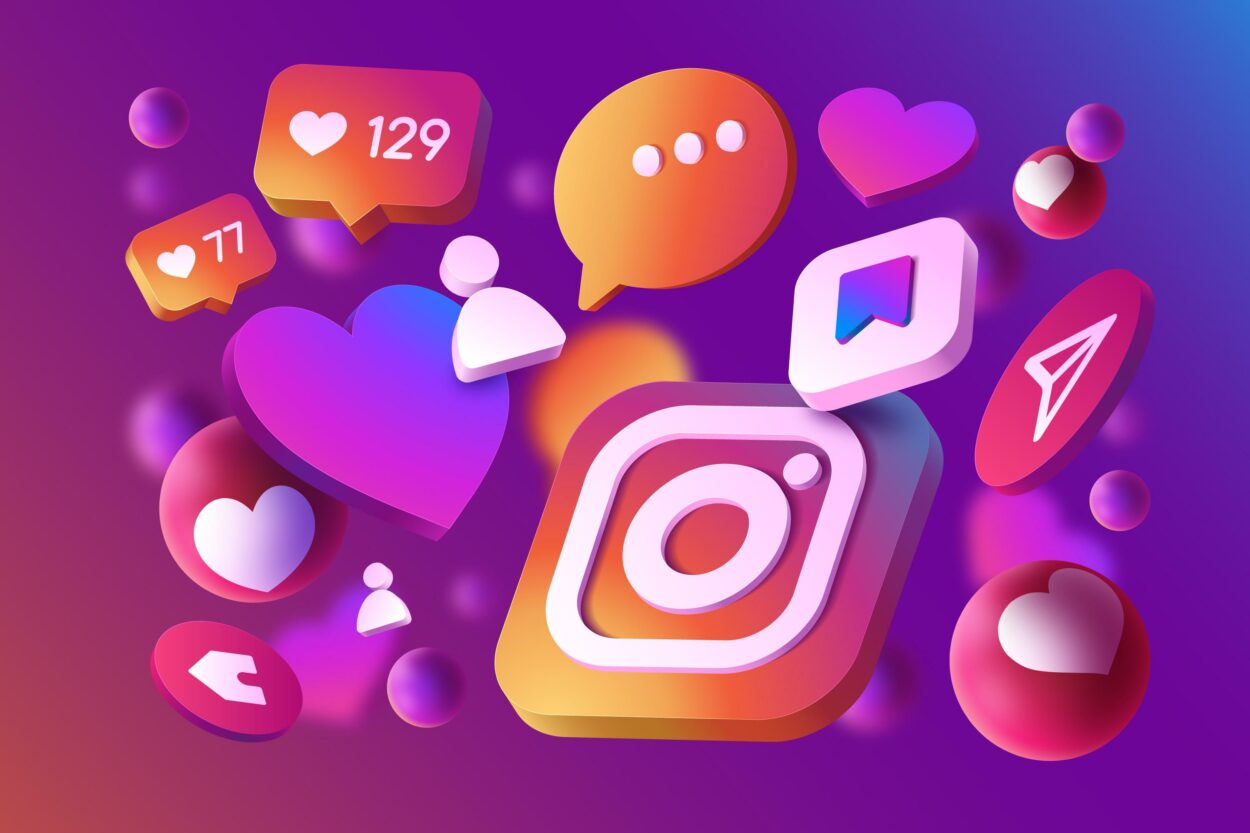 3D Instagram logo and it's features