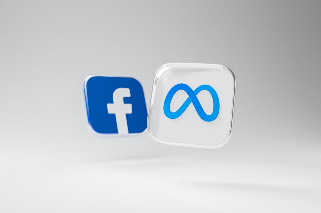 Glossy Facebook and Meta icons