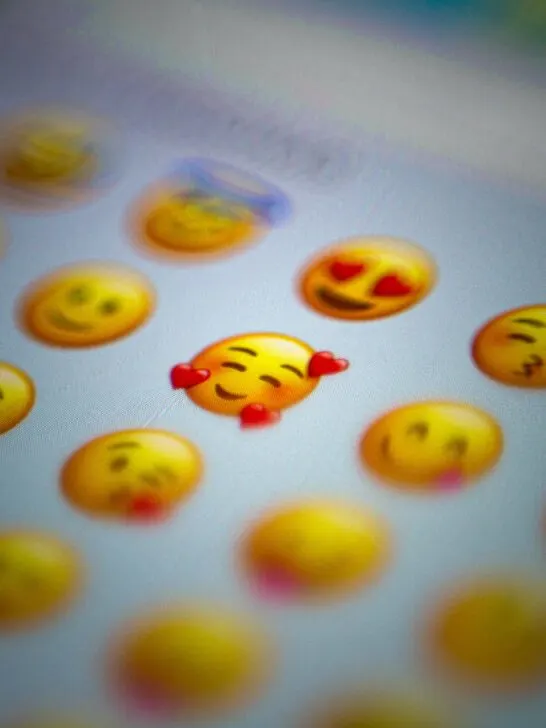 An array of emojis