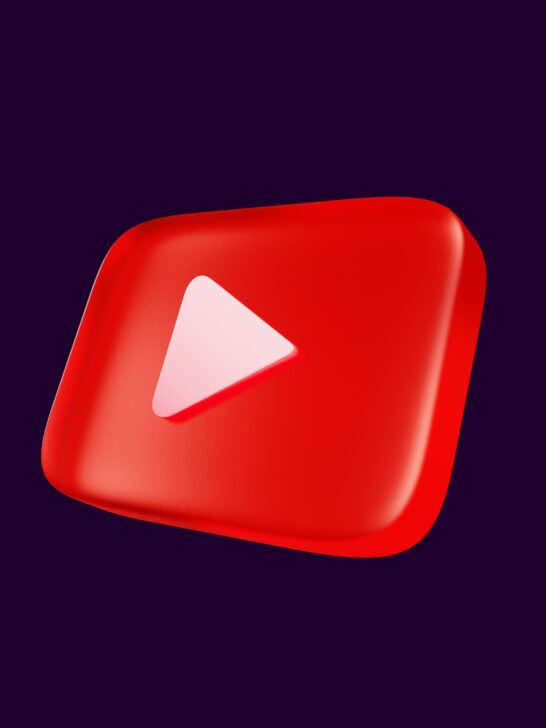 3D YouTube logo