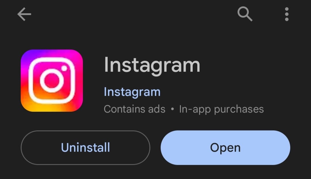 Uninstall Instagram from Appstore and Playstore
