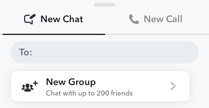 Create a new group and chat with up to 200 friends