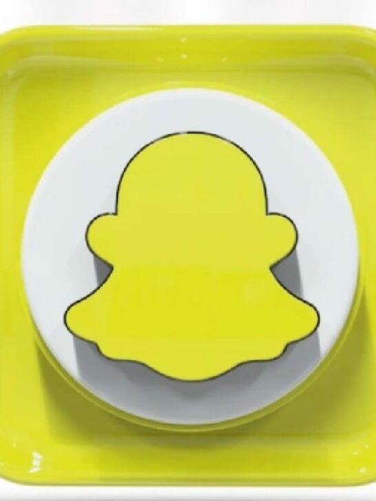 3D, glossy, square Snapchat logo