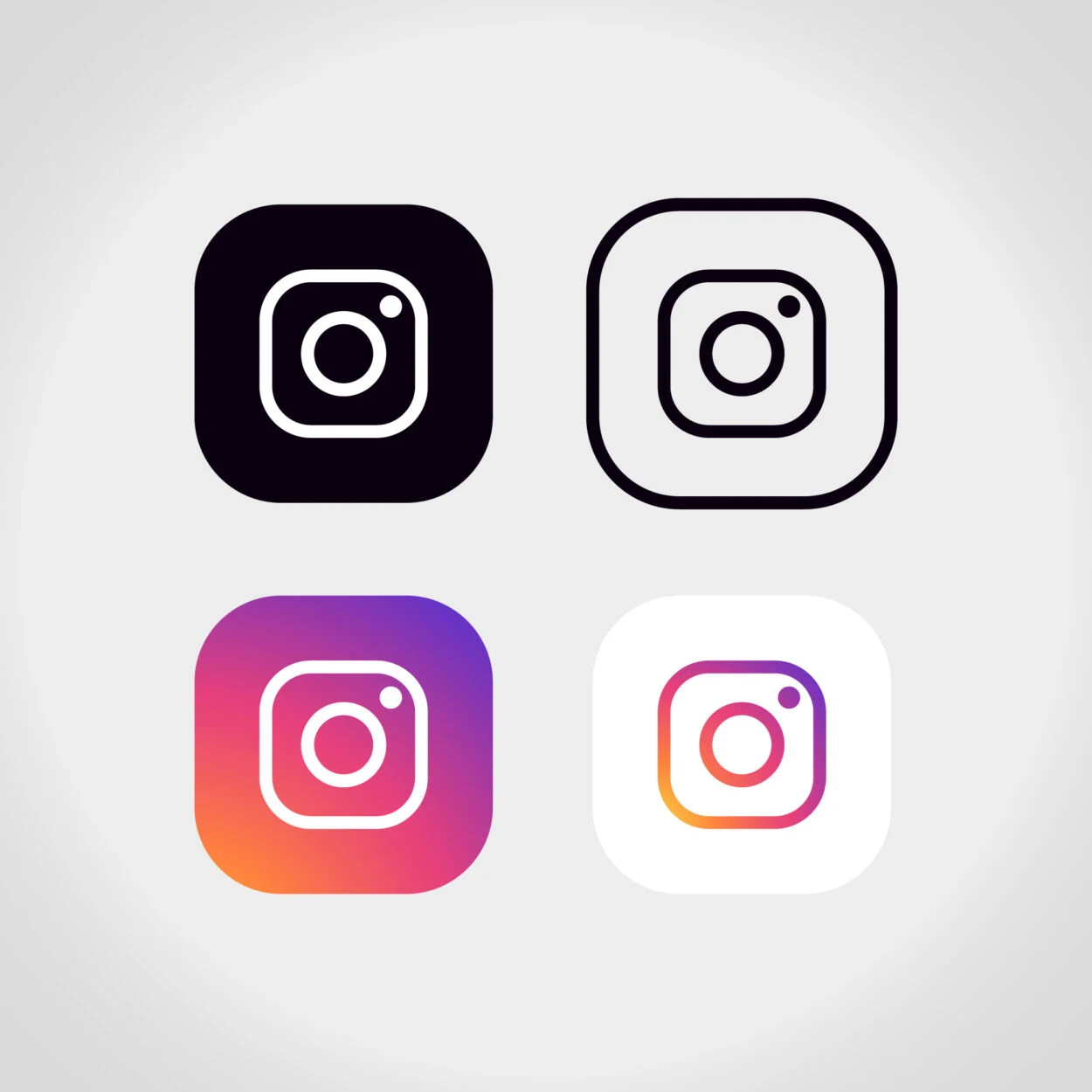 Multiple Instagram icons