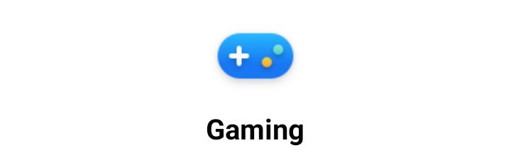A blue controller icon