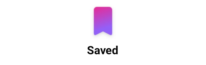 Purple ombre bookmark icon