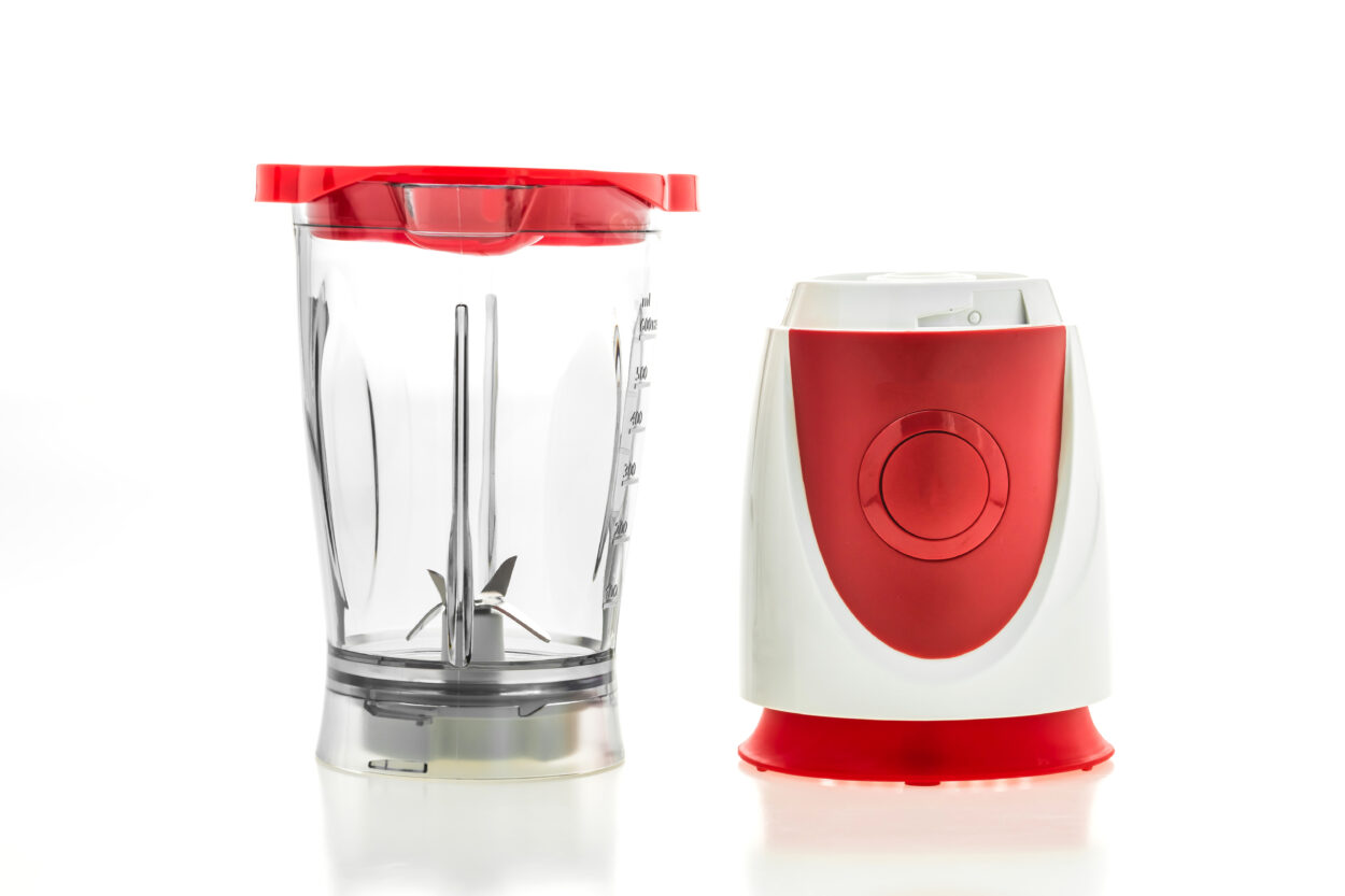 A clean blender with a separate base and jar