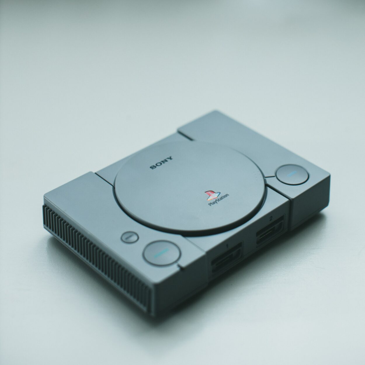 A grey Sony playstation